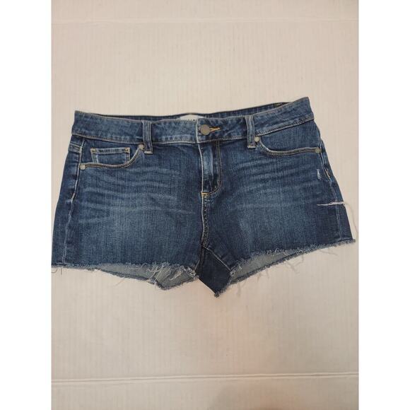 PAIGE Catalina Short Womens SZ 28 Fray Hem Cut Off Stretch Mid Rise - Picture 1 of 7